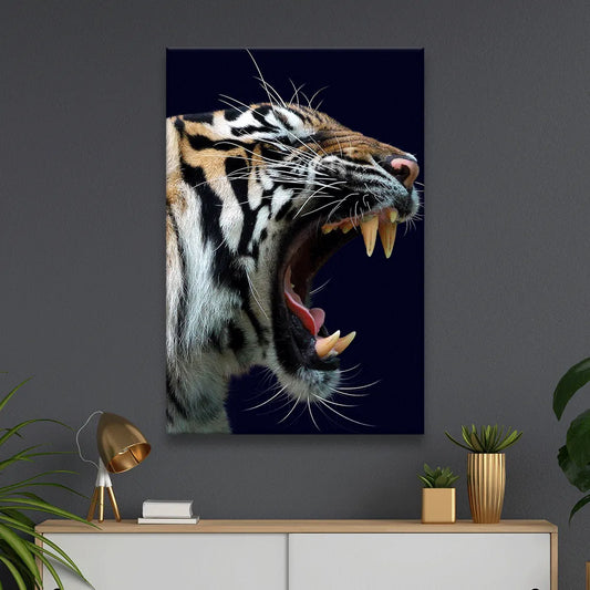 Leinwandbild Tiger Hochformat