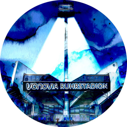 Aludibondbild abstraktes Vonovia Ruhrstadion Kreis