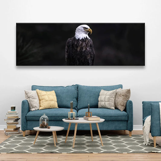 Acrylbild Adler im Dunkeln Panorama Quer