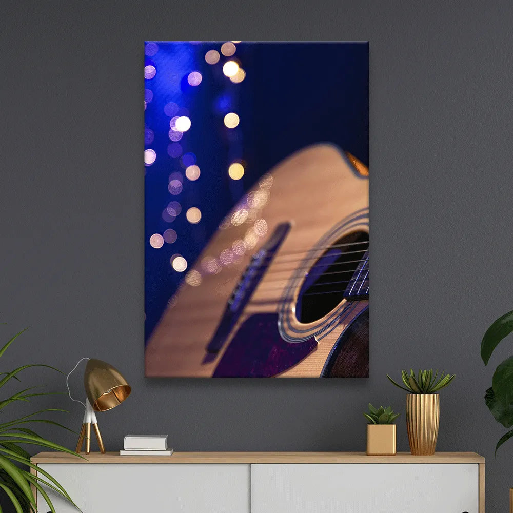 Aludibondbild Akustik Gitarre Hochformat