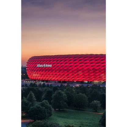 Alugebürstet Alianz Arena Hochformat