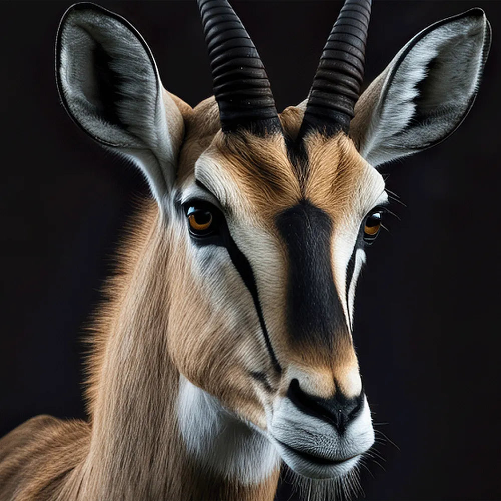 Aludibondbild Antilope Quadrat