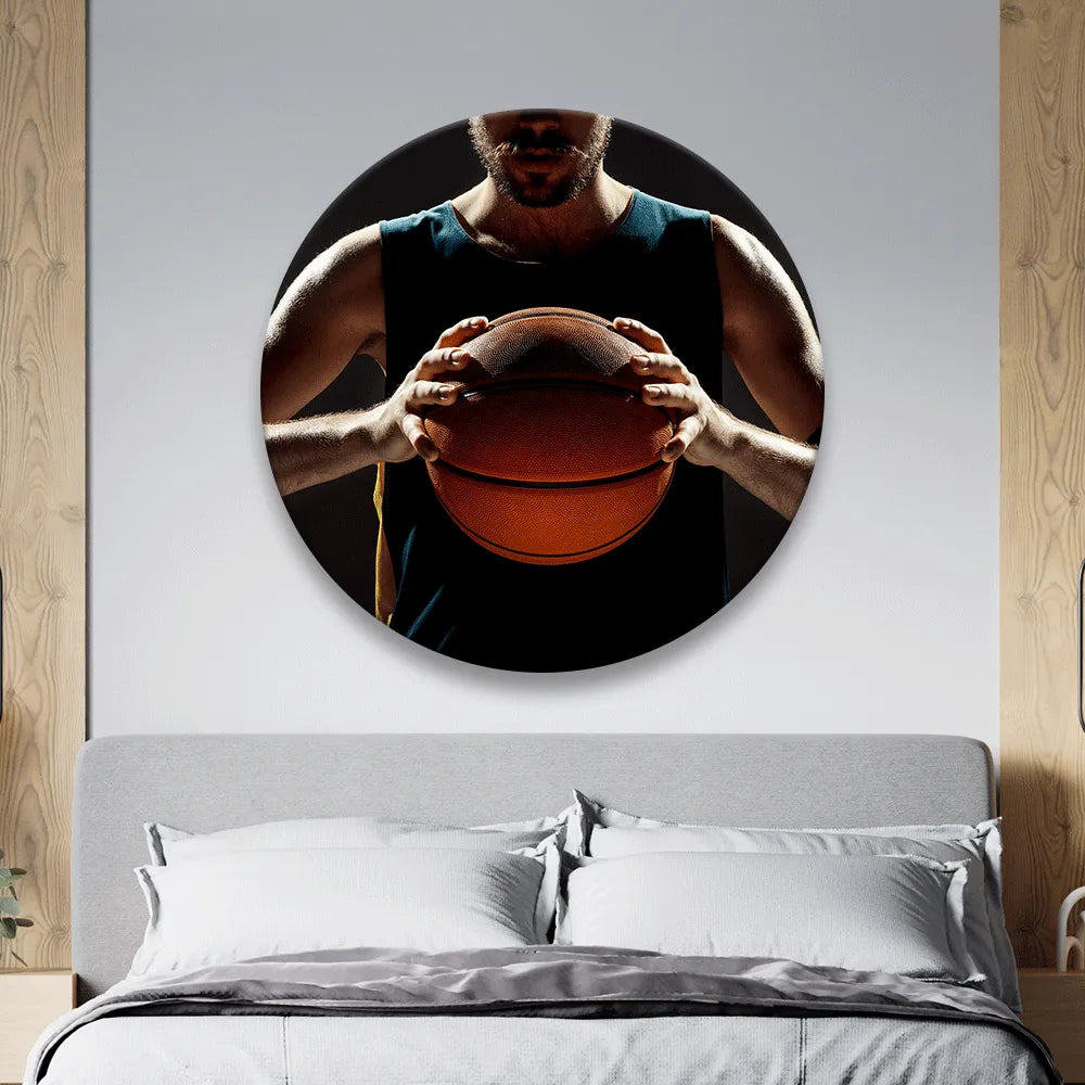 Acrylbild Basketball Spieler Kreis