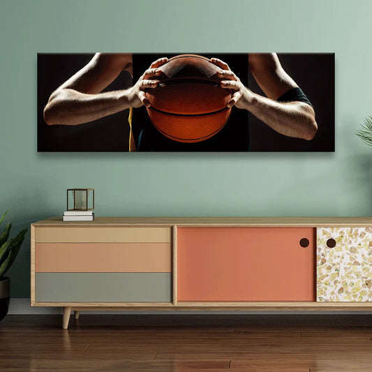 Acrylbild Basketball Spieler Panorama Quer