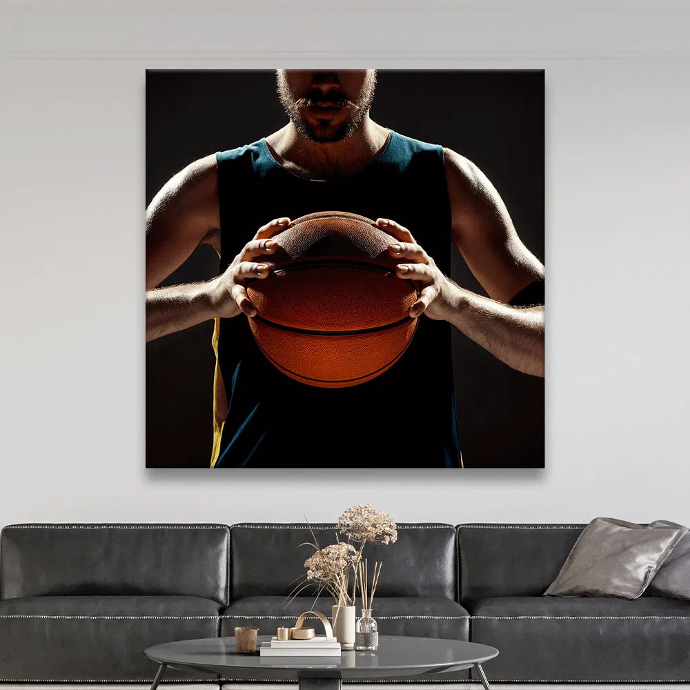 Poster Basketball Spieler Quadrat