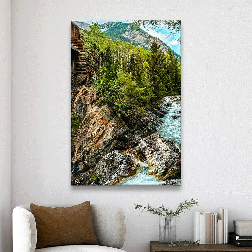 Poster Berglandschaft Hochformat