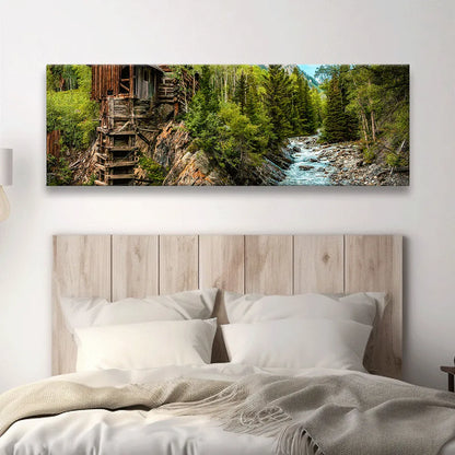 LED Bild Berglandschaft Panorama Quer