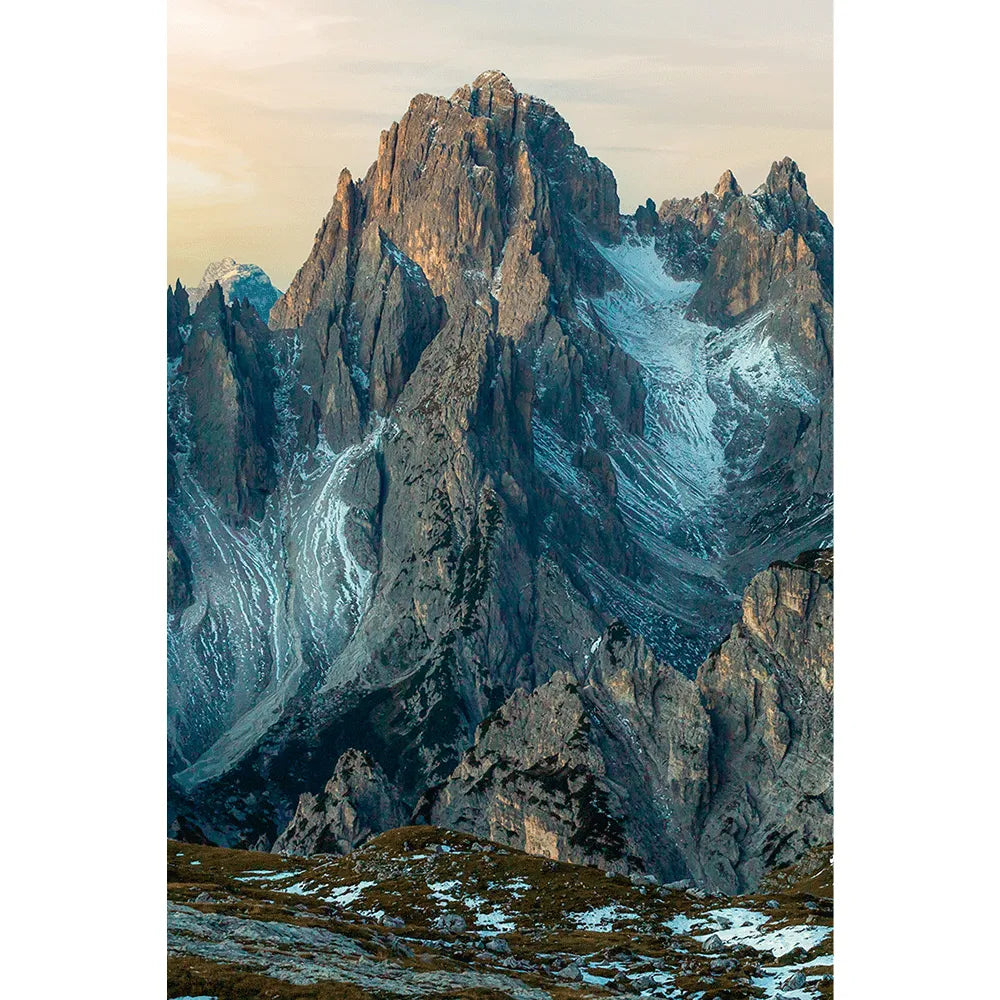 Acrylbild Cadini di Misurina Hochformat