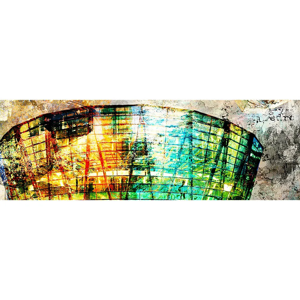 Acrylbild Dortmund Bibliothek Panorama Quer