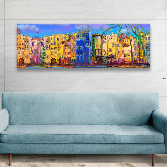 Acrylbild Fantasie Skyline Panorama Quer