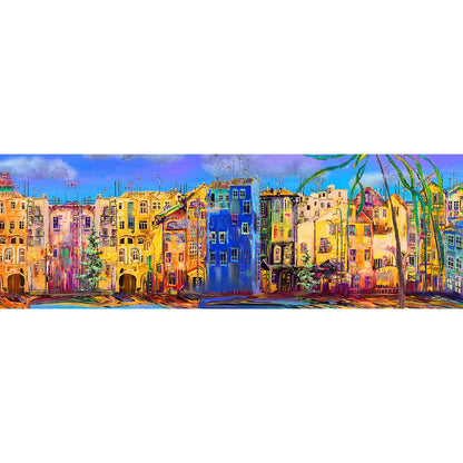 Acrylbild Fantasie Skyline Panorama Quer