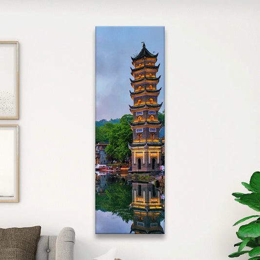 Acrylbild Fenghuang Panorama Hoch