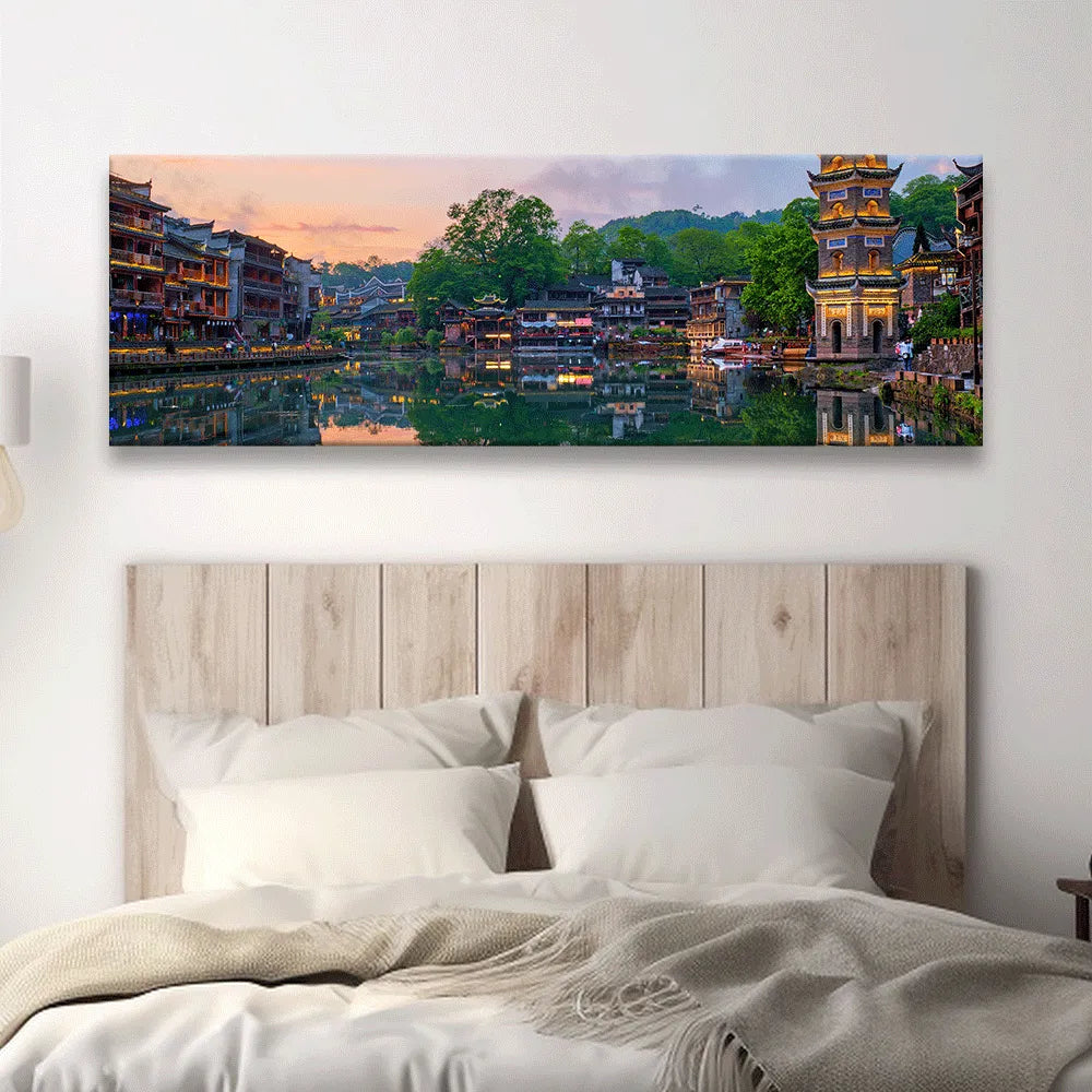 Acrylbild Fenghuang Panorama Quer