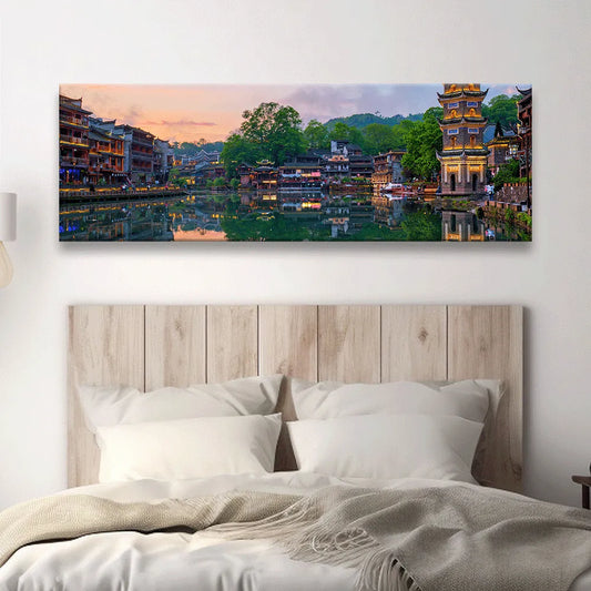 Alugebürstet Fenghuang Panorama Quer