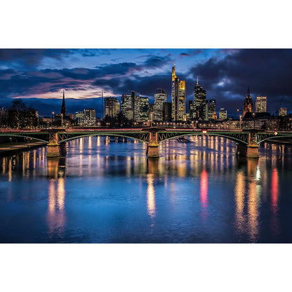 Acrylbild Frankfurt am Main Brücke Querformat