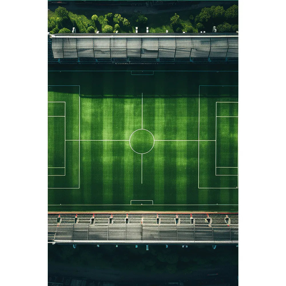 Acrylbild Fußball Stadion Hochformat