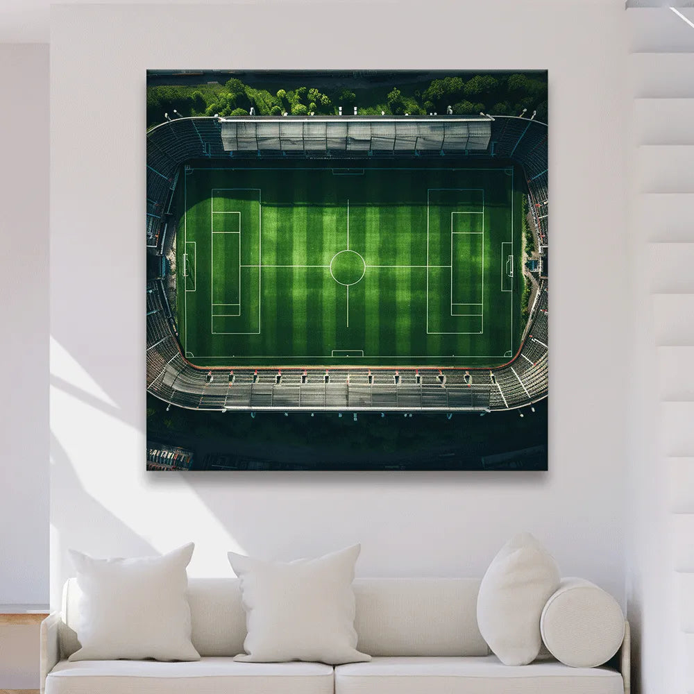 Poster Fußball Stadion Quadrat