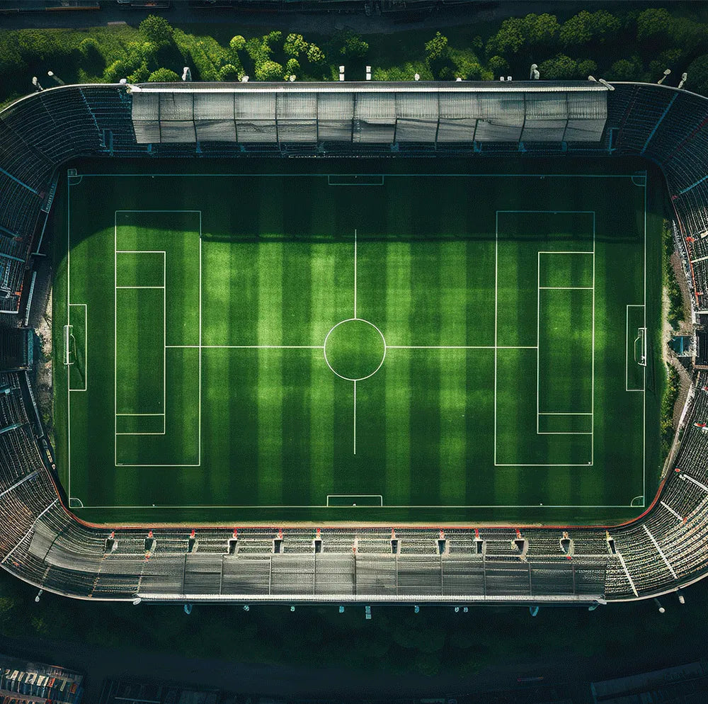 LED Bild Fußball Stadion Quadrat