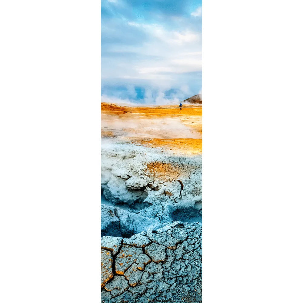 Aludibondbild Geysir Island Panorama Hoch