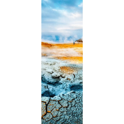 Poster Geysir Island Panorama Hoch