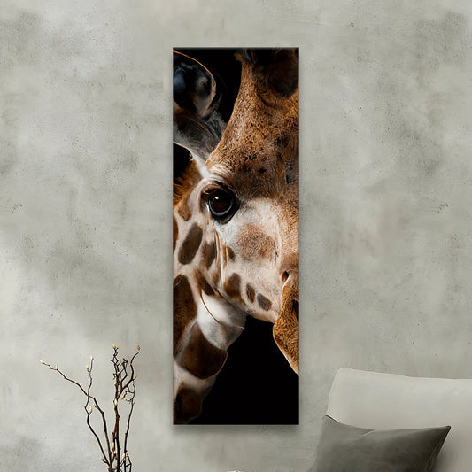 LED Bild Giraffe Panorama Hoch