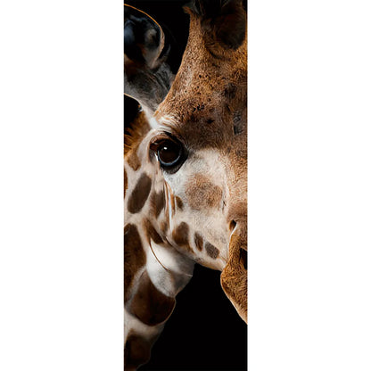 Leinwandbild Giraffe Panorama Hoch