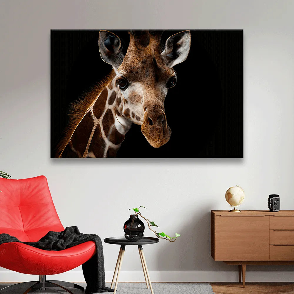 Leinwandbild Giraffe Querformat