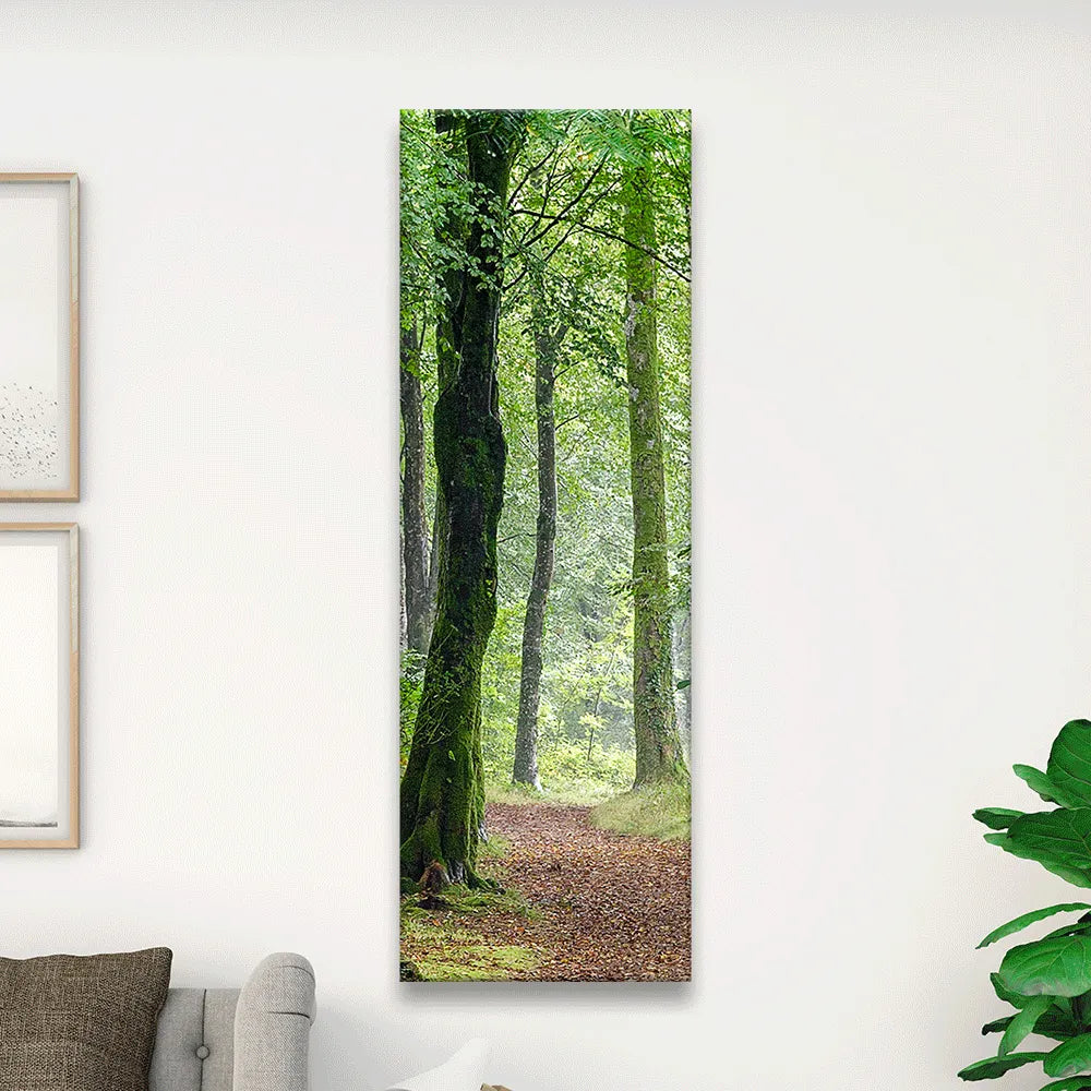 Poster grüner Wald Panorama Hoch