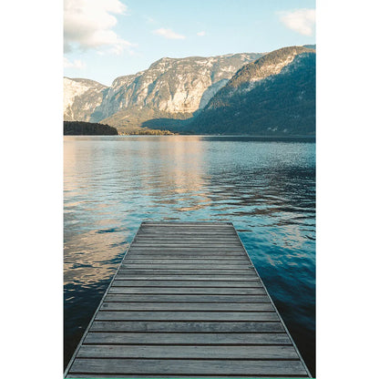 Spannrahmen Hallstättersee in Österreich Hochformat