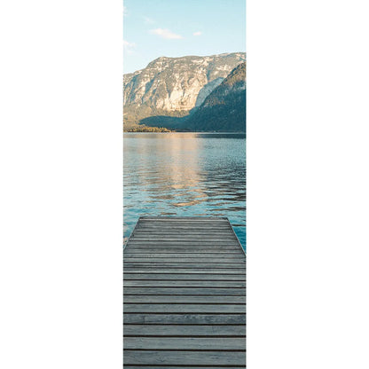 Wechselbild Hallstättersee in Österreich Panorama Hoch