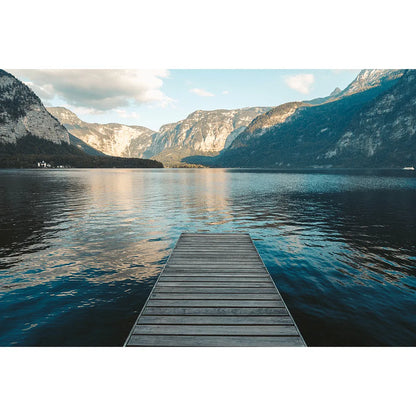 Wechselbild Hallstättersee in Österreich Querformat