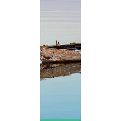 Poster Holzboot Panorama Hoch