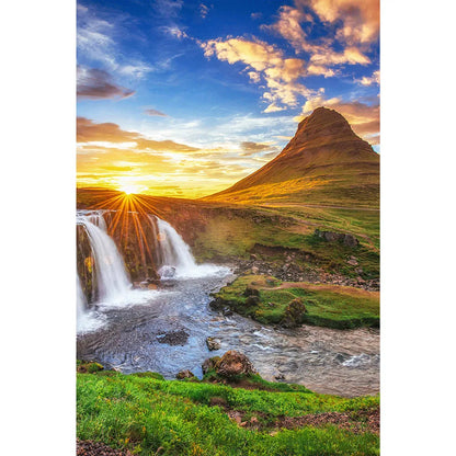 Acrylbild Kirkjufell Island Hochformat