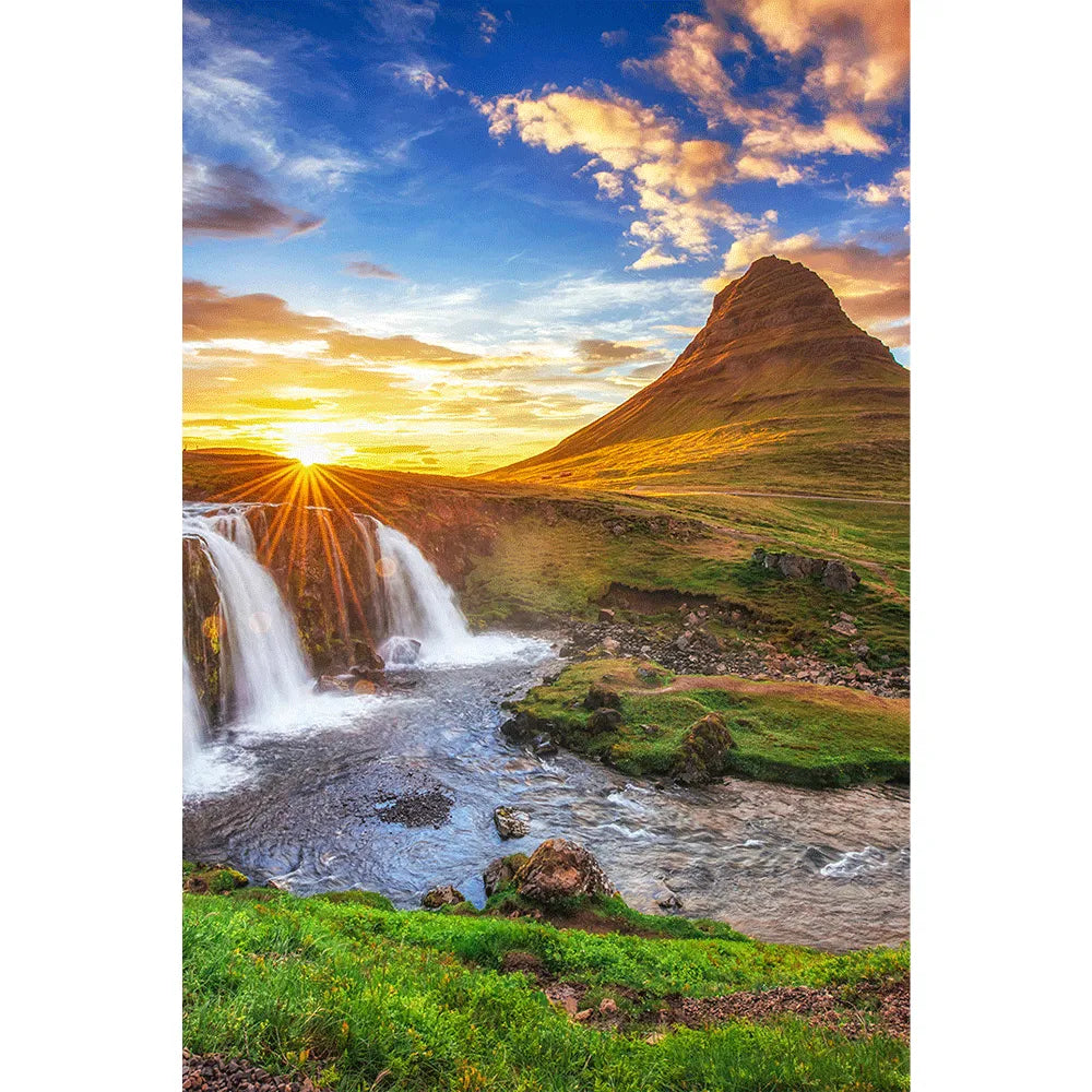 Aludibondbild Kirkjufell Island Hochformat