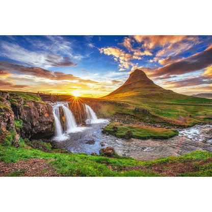 Alugebürstet Kirkjufell Island Querformat