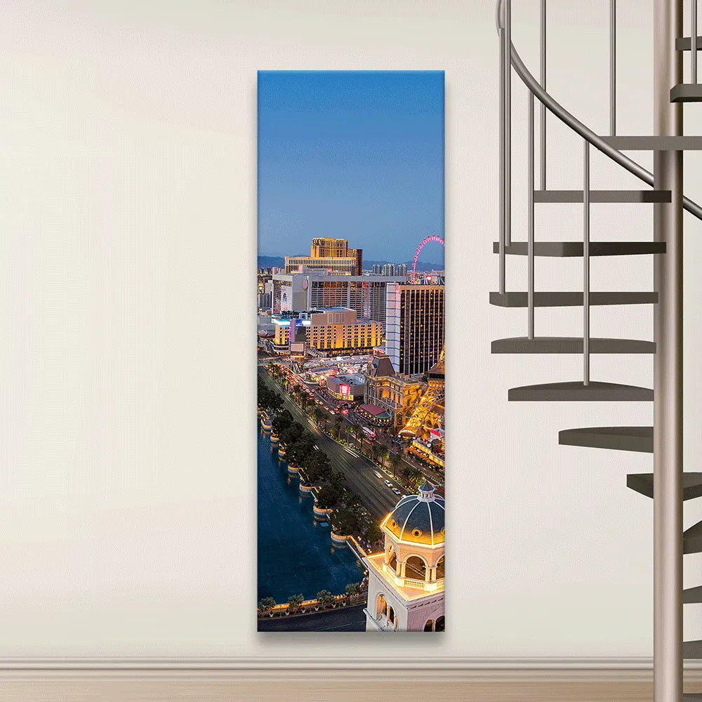 Poster Las Vegas City Panorama Hoch