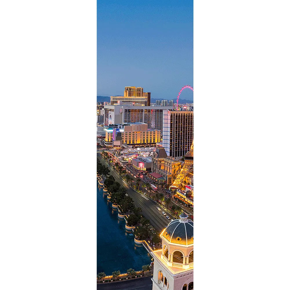 Poster Las Vegas City Panorama Hoch