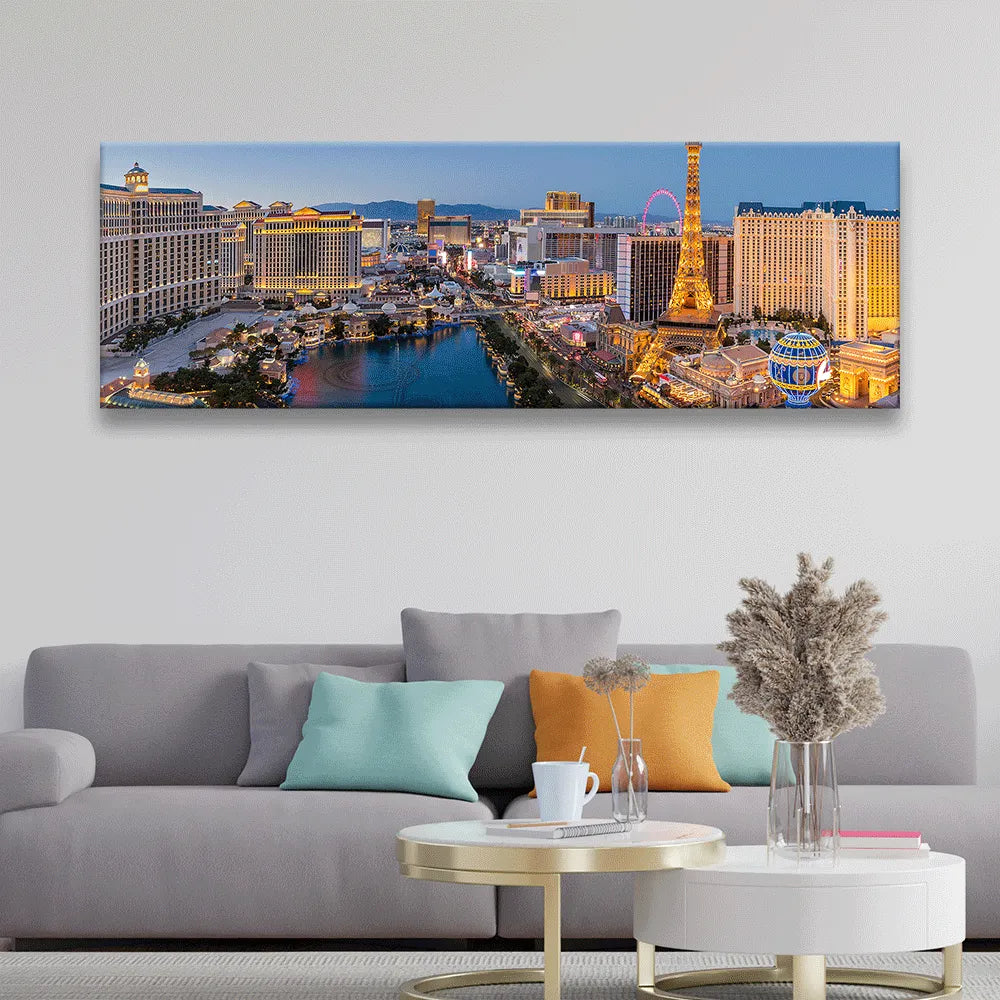 Acrylbild Las Vegas City Panorama Quer