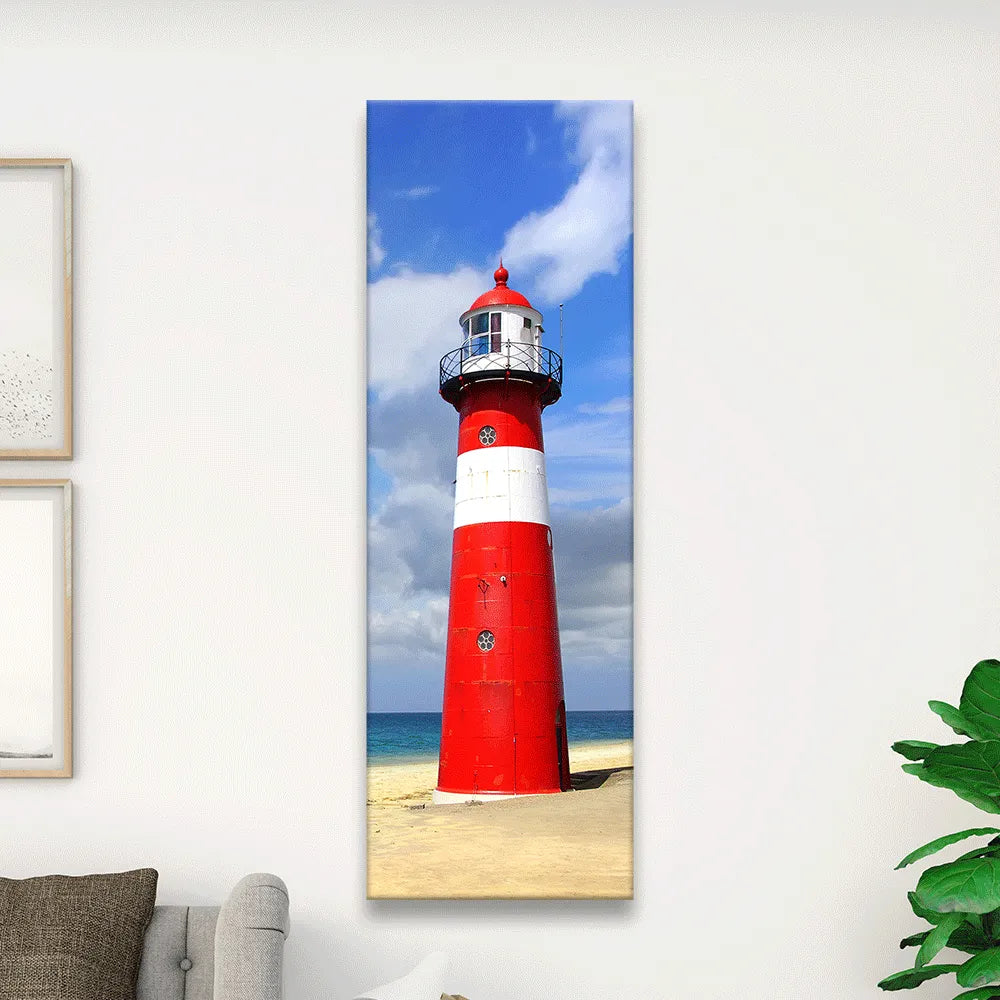 Acrylbild Leuchtturm Nordsee Panorama Hoch