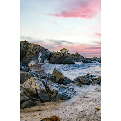 Leinwandbild Lofoten Gimsoy Hochformat