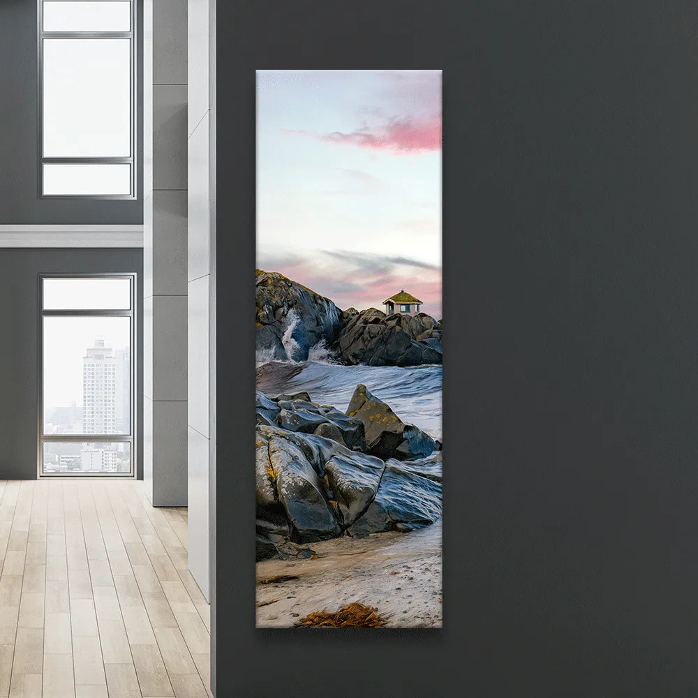 Poster Lofoten Gimsoy Panorama Hoch