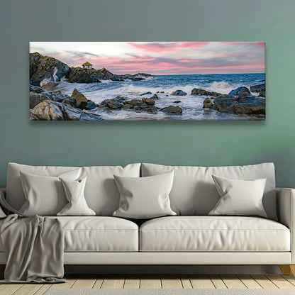 Poster Lofoten Gimsoy Panorama Quer