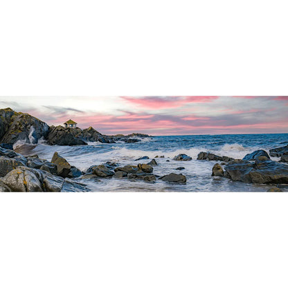 Leinwandbild Lofoten Gimsoy Panorama Quer