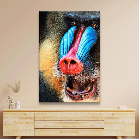 Aludibondbild Mandrill Hochformat