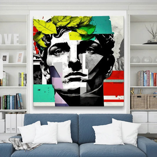 Poster moderne Statue von Caesar Quadrat