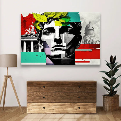 Poster moderne Statue von Caesar Querformat