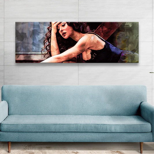 LED Bild Monica Bellucci Panorama Quer