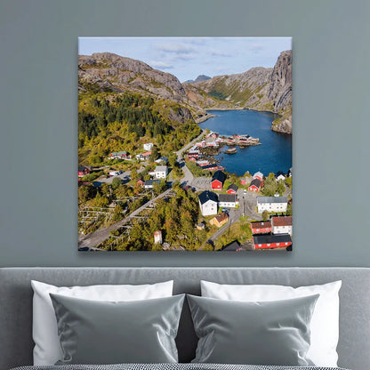 Aludibondbild Nusfjord Quadrat