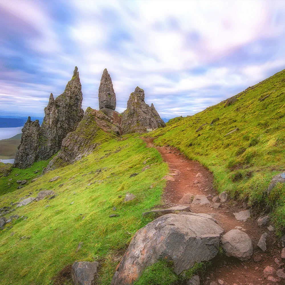 LED Bild Old Man of Storr Quadrat