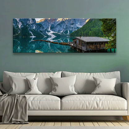 Aludibondbild Pragser Wildsee Panorama Quer